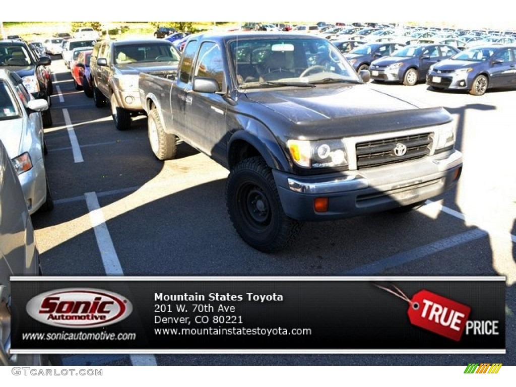 1999 Tacoma TRD Extended Cab 4x4 - Black Metallic / Oak photo #1