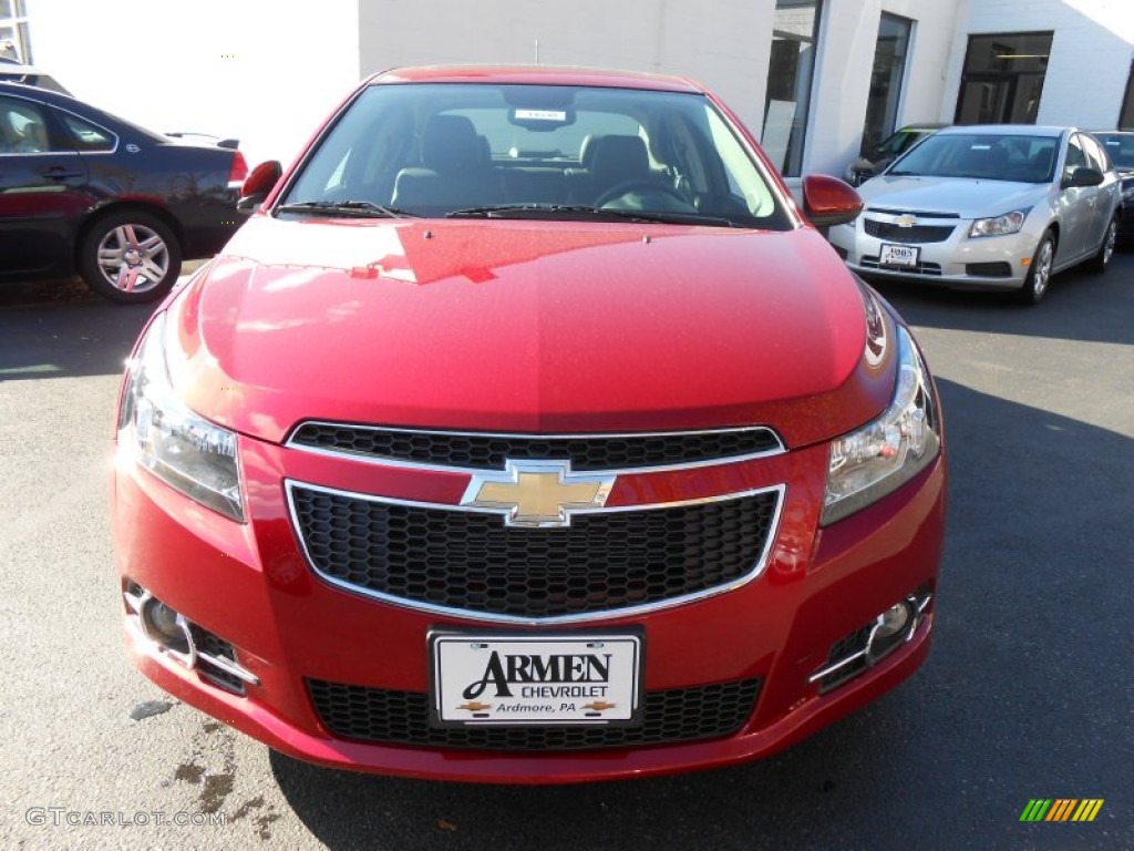 2014 Cruze LTZ - Crystal Red Tintcoat / Jet Black photo #2