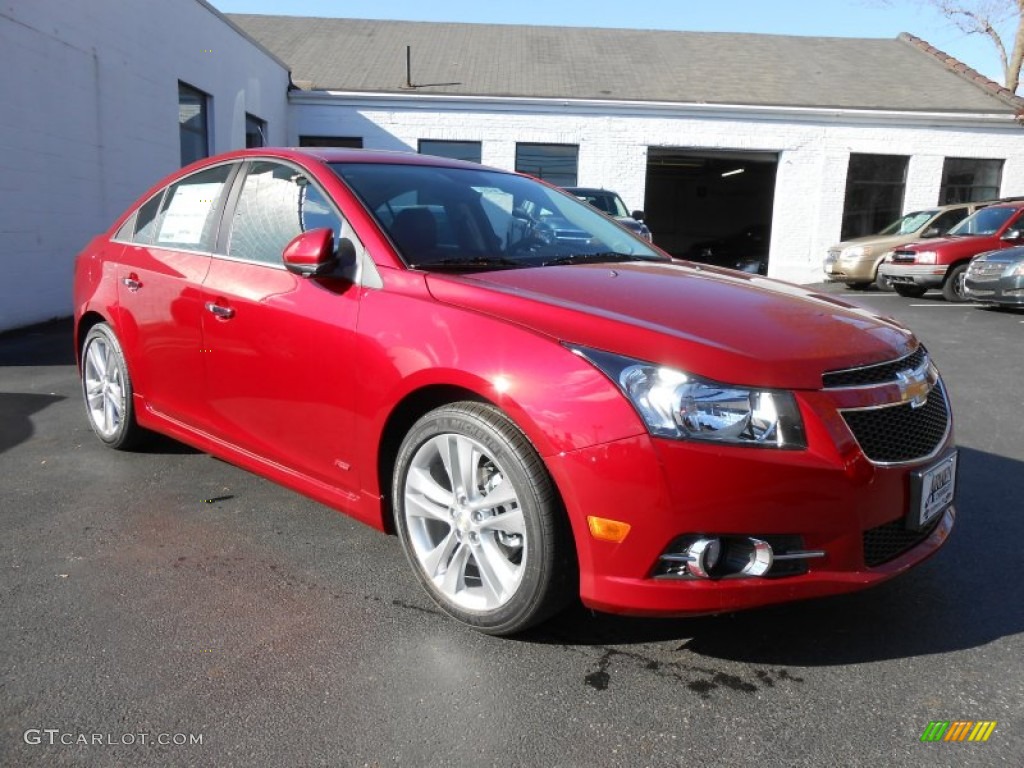 2014 Cruze LTZ - Crystal Red Tintcoat / Jet Black photo #3