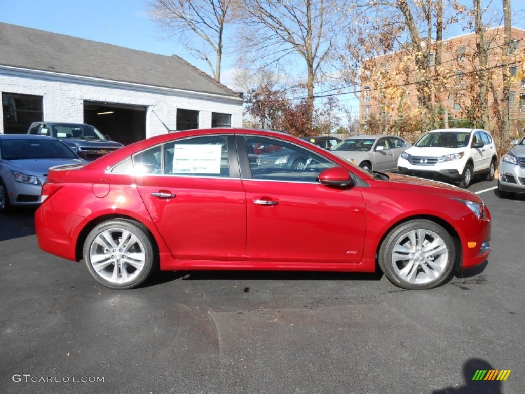 2014 Cruze LTZ - Crystal Red Tintcoat / Jet Black photo #4