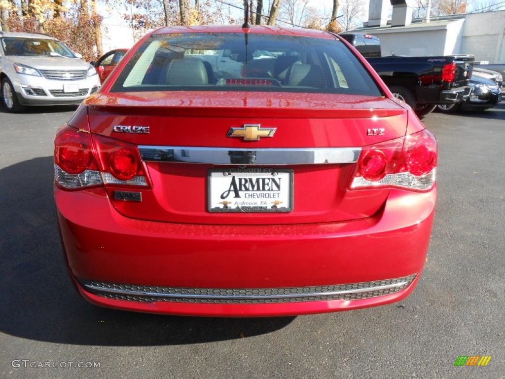 2014 Cruze LTZ - Crystal Red Tintcoat / Jet Black photo #6