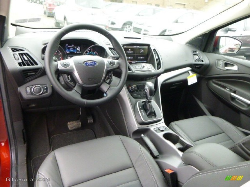 2014 Escape SE 2.0L EcoBoost 4WD - Sunset / Charcoal Black photo #10