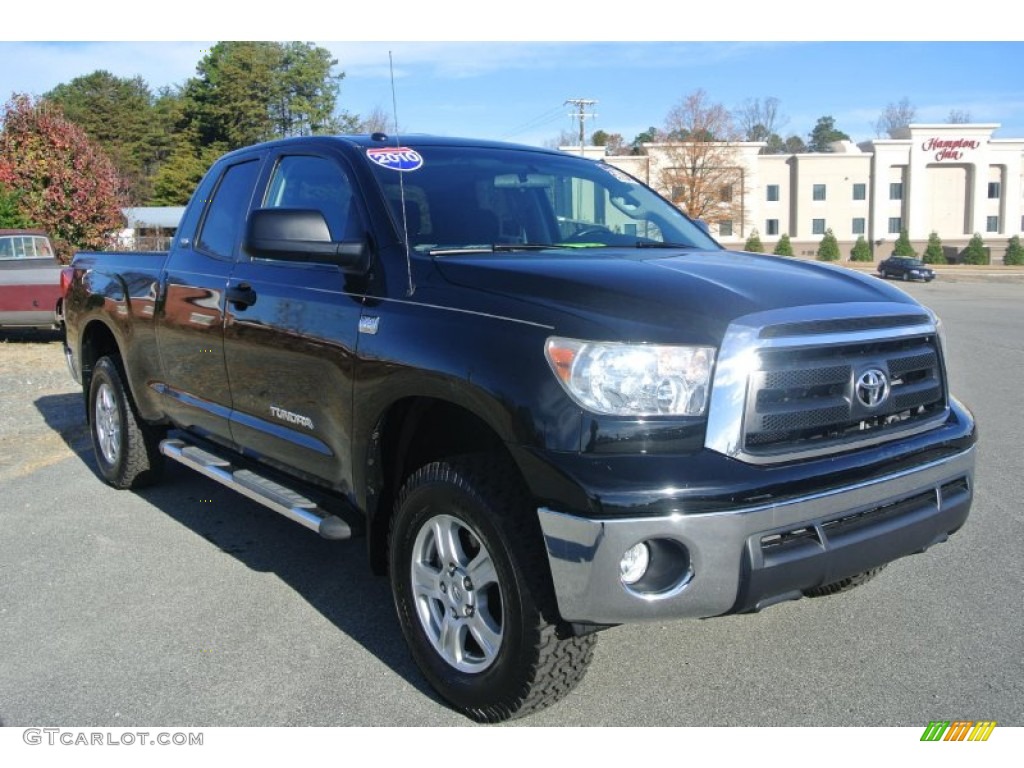 2010 Tundra Double Cab - Black / Black photo #1