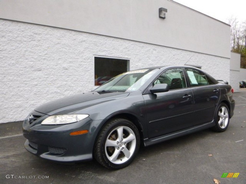 2005 MAZDA6 i Sport Sedan - Steel Gray Metallic / Gray photo #1