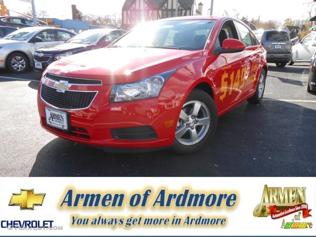2014 Cruze LT - Red Hot / Jet Black photo #1