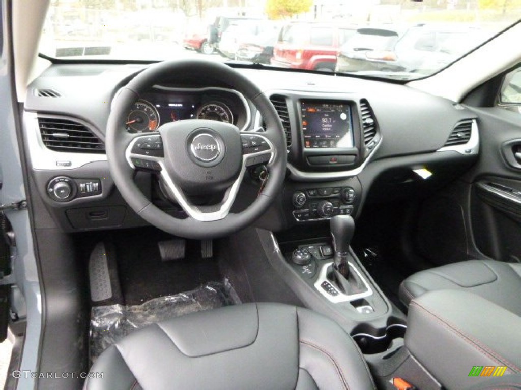 Morocco - Black Interior 2014 Jeep Cherokee Trailhawk 4x4 Photo #88095579