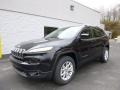 Brilliant Black Crystal Pearl 2014 Jeep Cherokee Latitude 4x4 Exterior