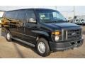 Black 2012 Ford E Series Van E350 XLT Extended Passenger