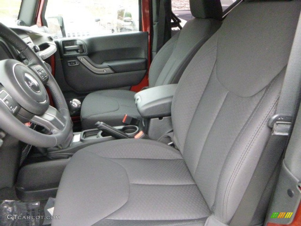 Black Interior 2014 Jeep Wrangler Sport 4x4 Photo #88097609