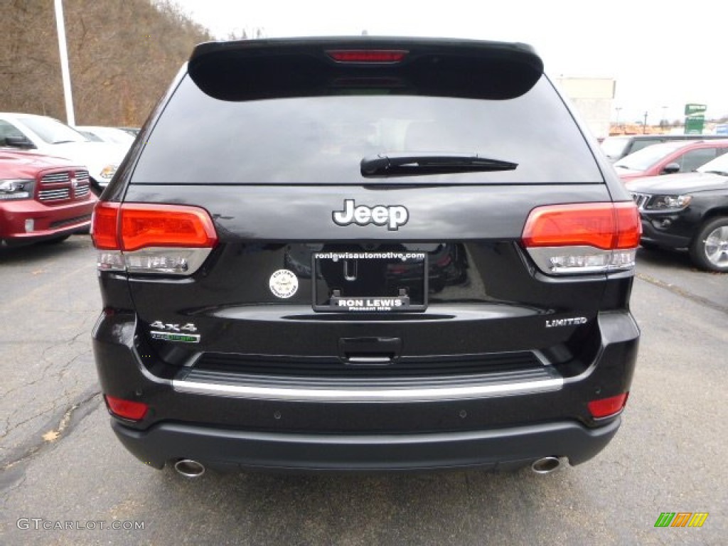 2014 Grand Cherokee Limited 4x4 - Brilliant Black Crystal Pearl / Morocco Black photo #4