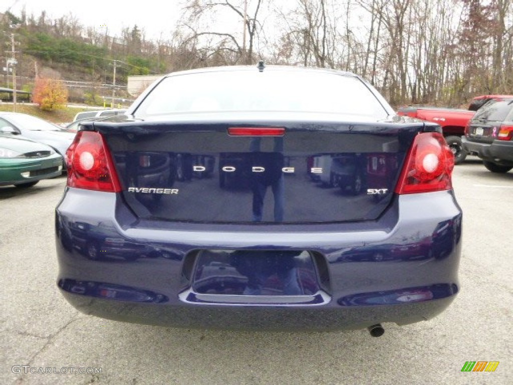 2014 Avenger SXT - True Blue Pearl / Black/Light Frost Beige photo #4