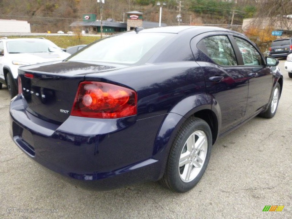 2014 Avenger SXT - True Blue Pearl / Black/Light Frost Beige photo #5