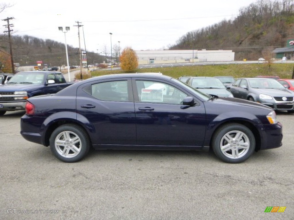 2014 Avenger SXT - True Blue Pearl / Black/Light Frost Beige photo #6