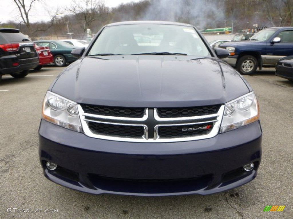 2014 Avenger SXT - True Blue Pearl / Black/Light Frost Beige photo #8