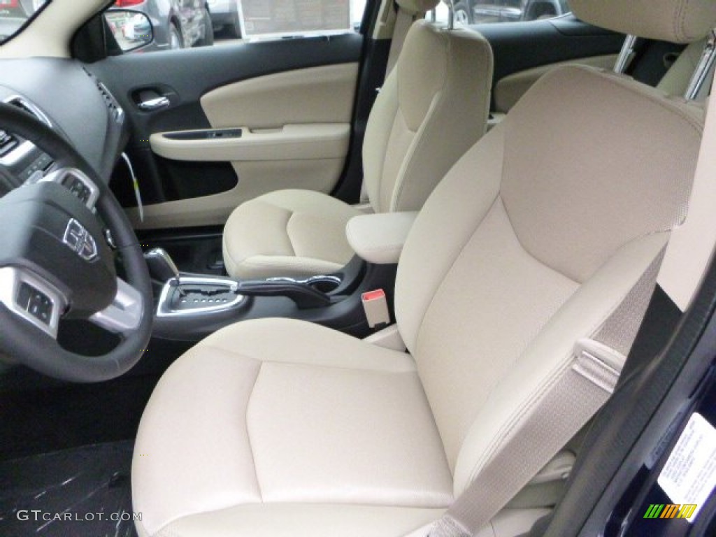 Black/Light Frost Beige Interior 2014 Dodge Avenger SXT Photo #88099425