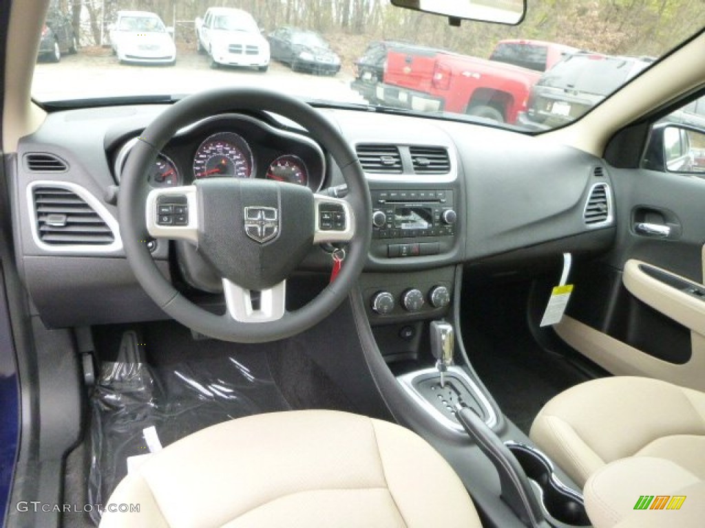 2014 Avenger SXT - True Blue Pearl / Black/Light Frost Beige photo #16