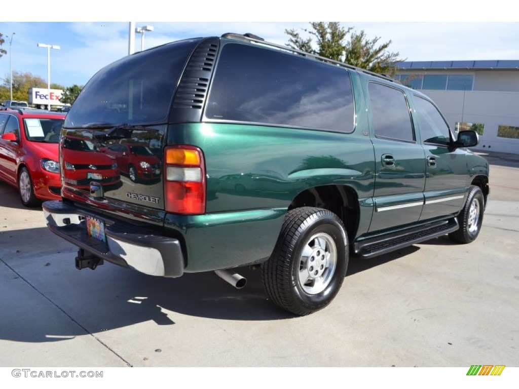 2003 Suburban 1500 LT - Dark Green Metallic / Tan/Neutral photo #5