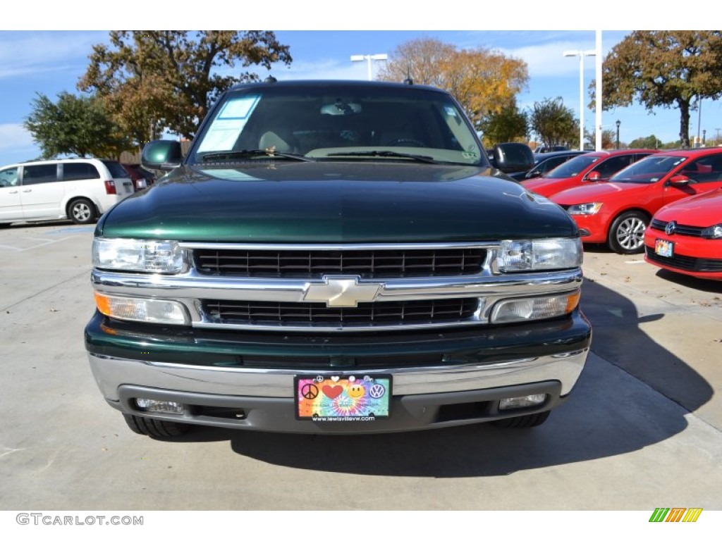 2003 Suburban 1500 LT - Dark Green Metallic / Tan/Neutral photo #8