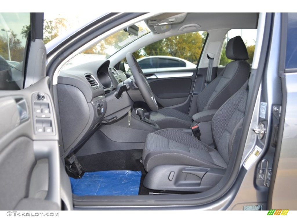 Titan Black Interior 2014 Volkswagen Golf TDI 4 Door Photo #88101327