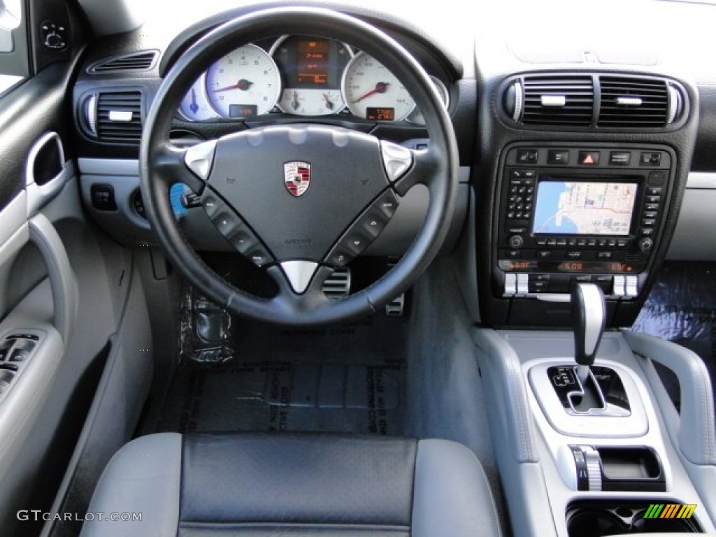 2006 Porsche Cayenne S Titanium Black/Steel Grey Dashboard Photo #88102191