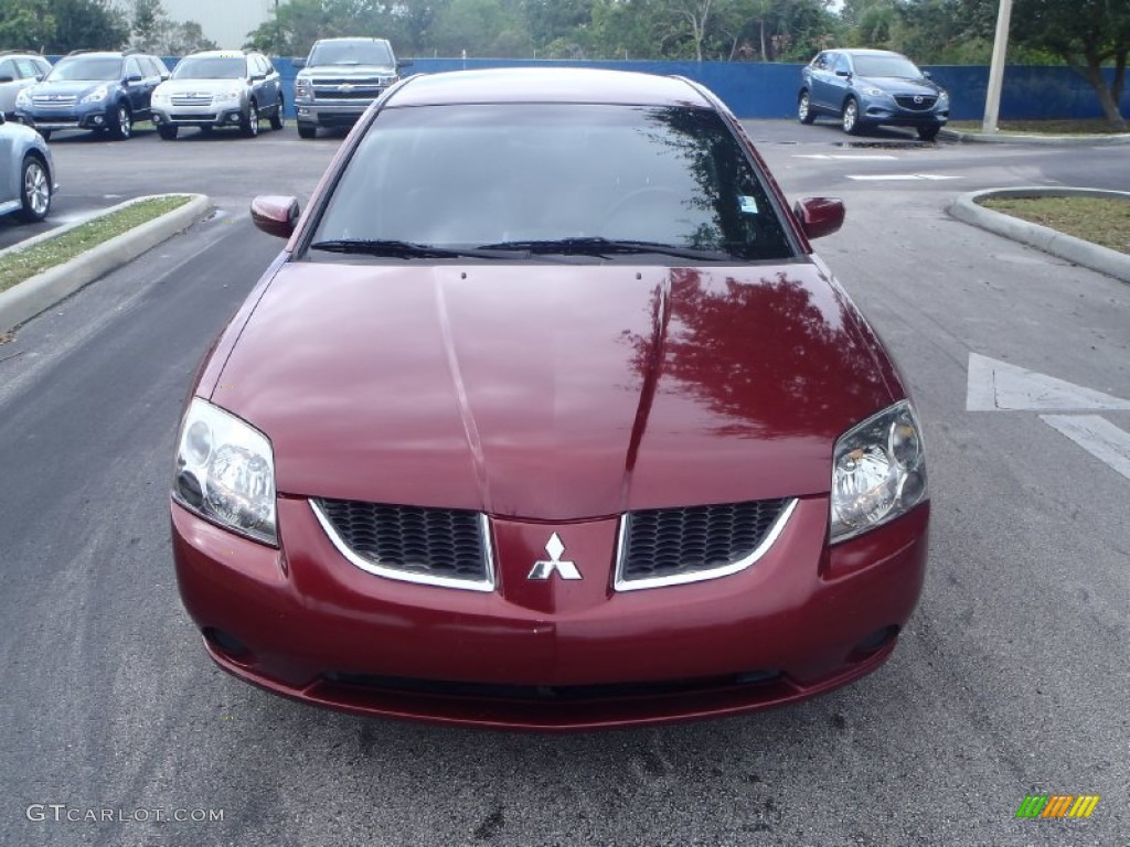 2006 Galant ES - Ultra Red Pearl / Black photo #2