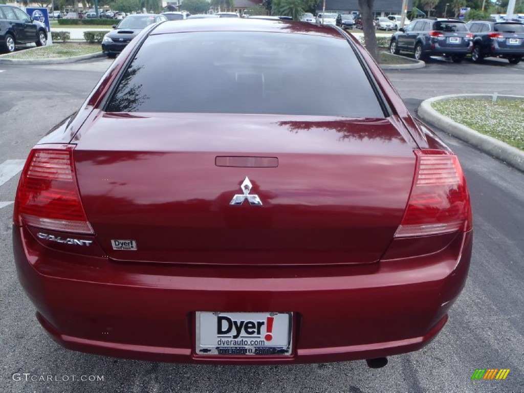 2006 Galant ES - Ultra Red Pearl / Black photo #4
