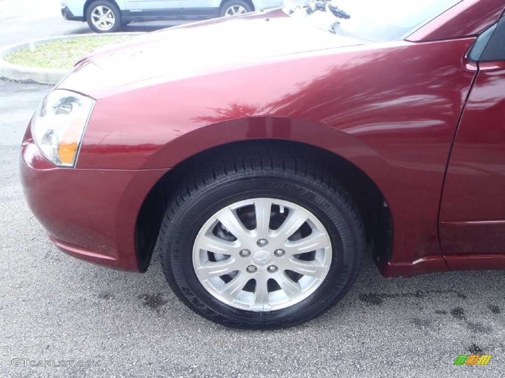 2006 Galant ES - Ultra Red Pearl / Black photo #7