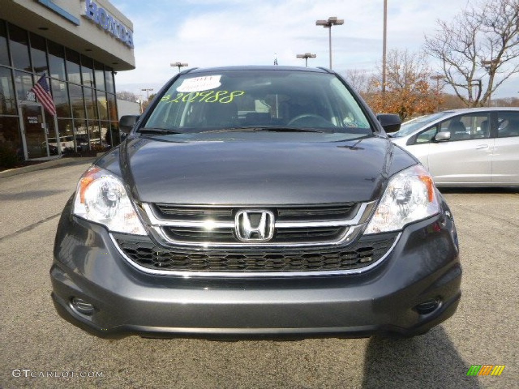 2011 CR-V EX 4WD - Polished Metal Metallic / Black photo #8