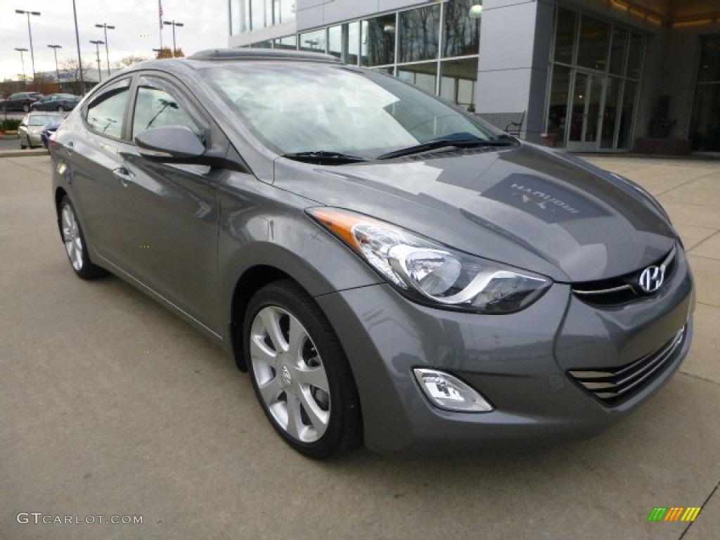 2013 Elantra Limited - Gray / Gray photo #8