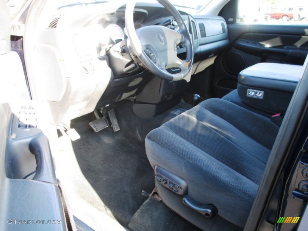 2002 Ram 1500 SLT Quad Cab 4x4 - Patriot Blue Pearlcoat / Dark Slate Gray photo #6