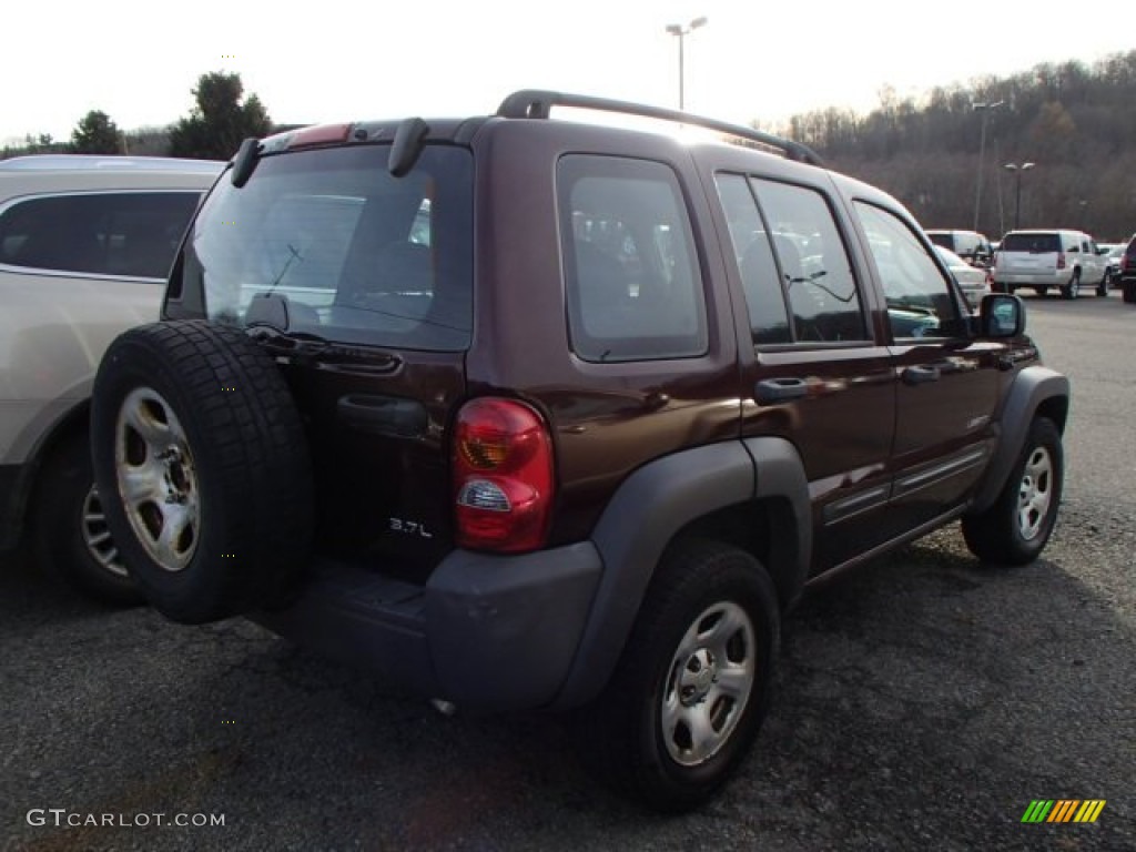 2004 Liberty Sport 4x4 - Deep Molten Red Pearl / Dark Slate Gray photo #4