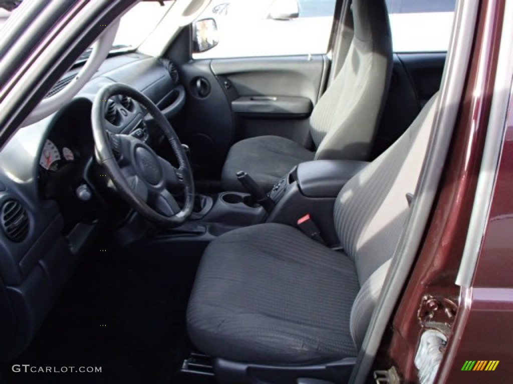 2004 Liberty Sport 4x4 - Deep Molten Red Pearl / Dark Slate Gray photo #8