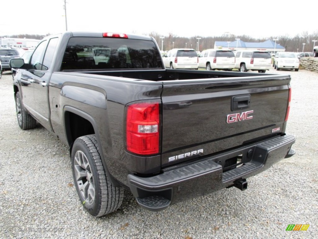 2014 Sierra 1500 SLT Double Cab 4x4 - Iridium Metallic / Jet Black photo #31