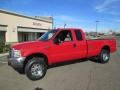2004 Red Ford F250 Super Duty XLT SuperCab 4x4 #88104615