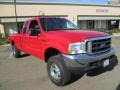 2004 Red Ford F250 Super Duty XLT SuperCab 4x4  photo #11