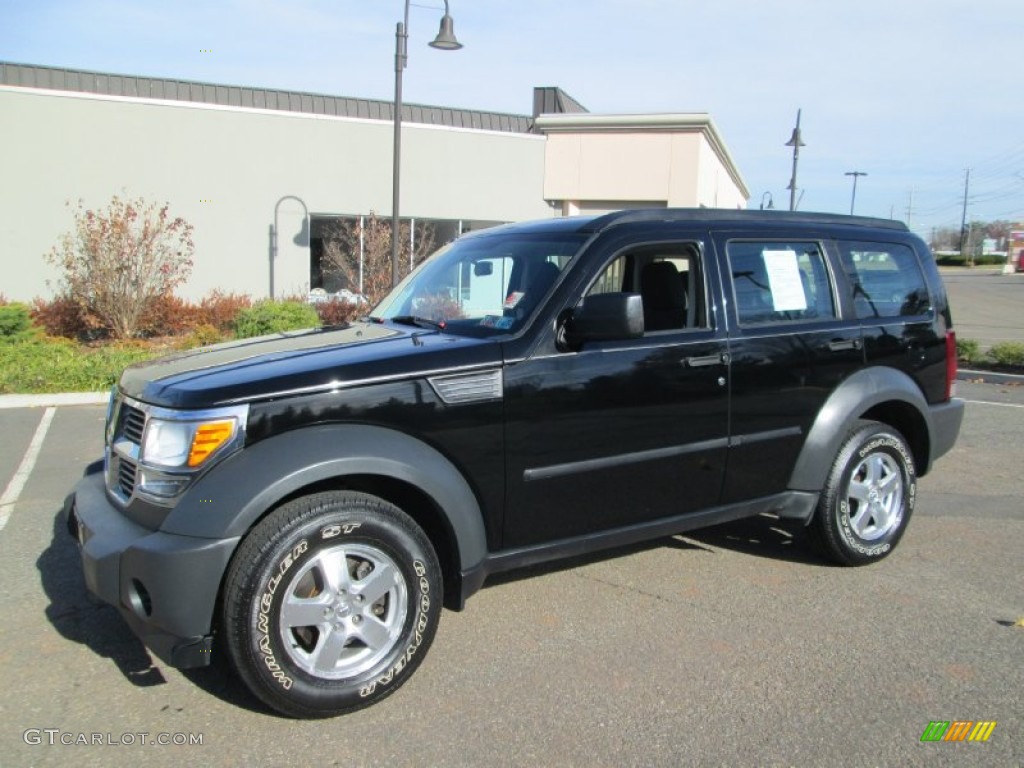 2007 Nitro SXT - Black / Dark Slate Gray/Light Slate Gray photo #1
