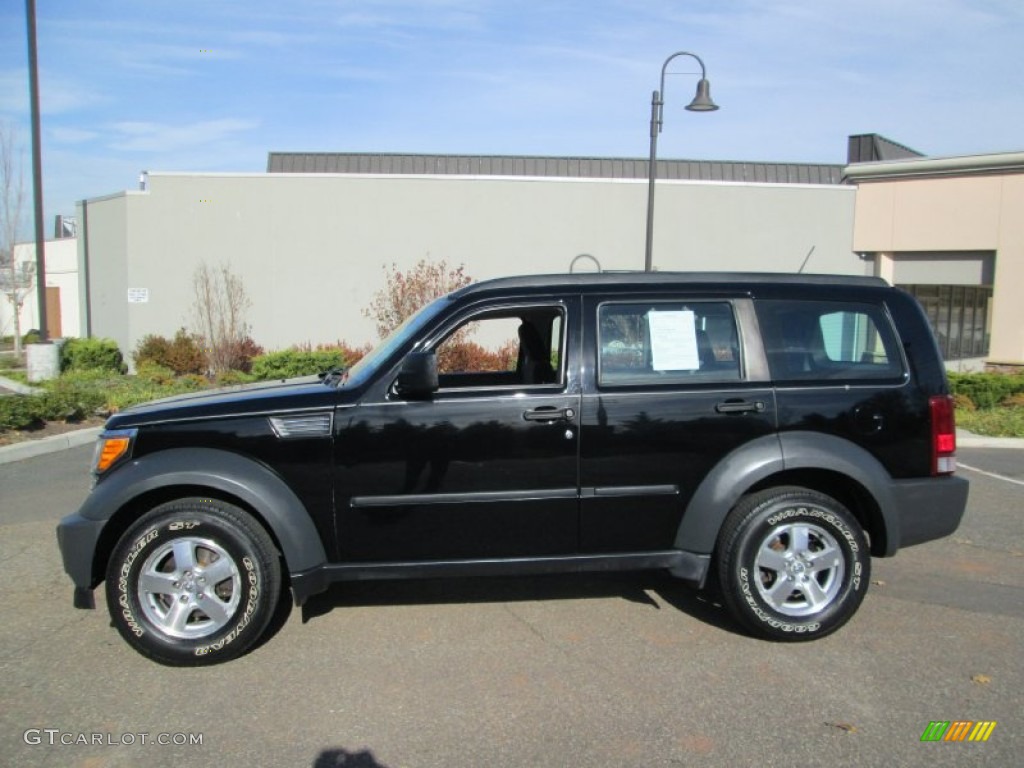 2007 Nitro SXT - Black / Dark Slate Gray/Light Slate Gray photo #3