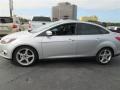 2013 Ingot Silver Ford Focus Titanium Sedan  photo #3