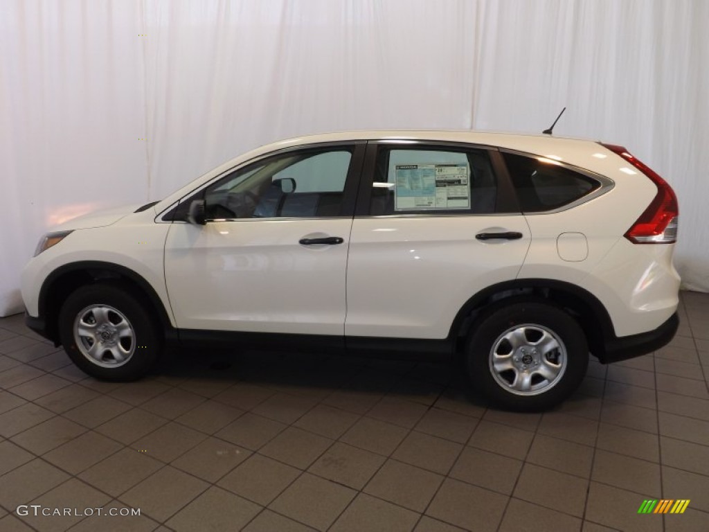 2014 CR-V LX - White Diamond Pearl / Gray photo #8