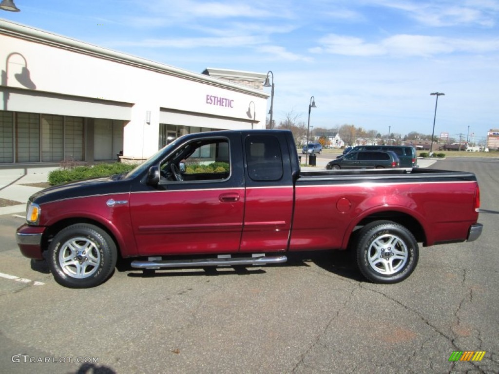 2003 F150 Heritage Edition Supercab - Toreador Red Metallic / Black/Red photo #1