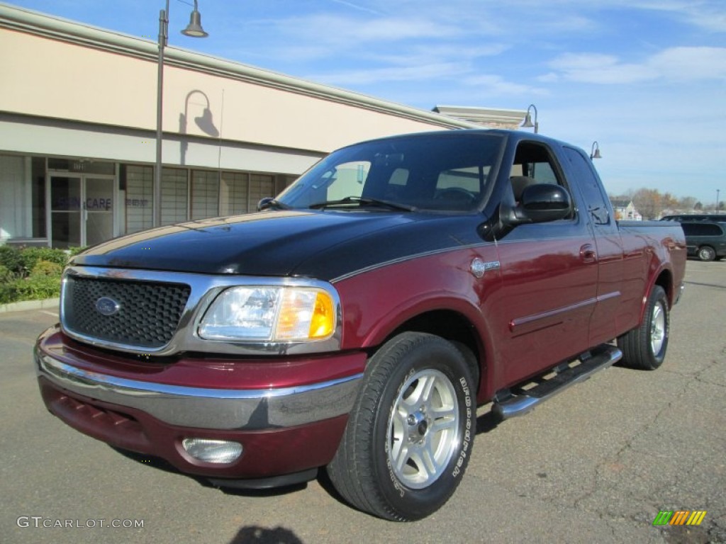 2003 F150 Heritage Edition Supercab - Toreador Red Metallic / Black/Red photo #3