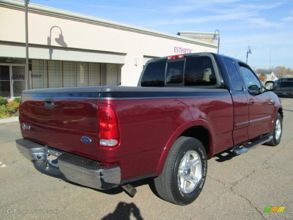 2003 F150 Heritage Edition Supercab - Toreador Red Metallic / Black/Red photo #8