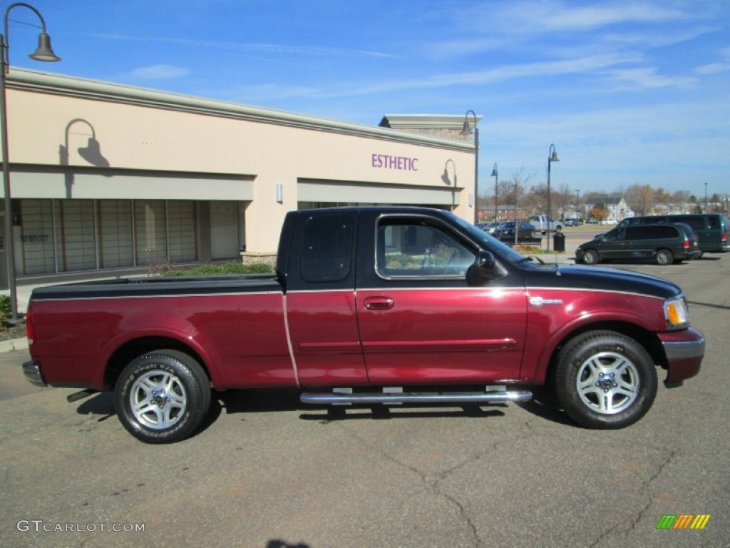 2003 F150 Heritage Edition Supercab - Toreador Red Metallic / Black/Red photo #10