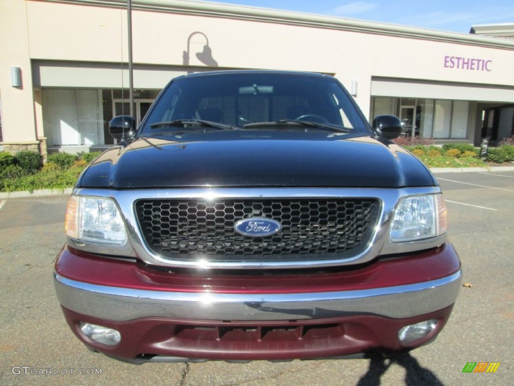 2003 F150 Heritage Edition Supercab - Toreador Red Metallic / Black/Red photo #13