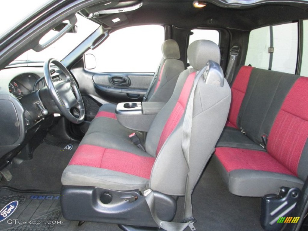 2003 F150 Heritage Edition Supercab - Toreador Red Metallic / Black/Red photo #14
