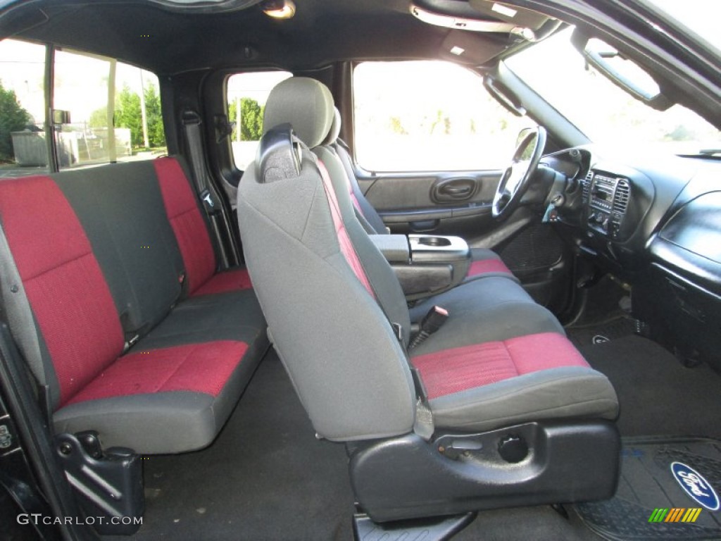 2003 F150 Heritage Edition Supercab - Toreador Red Metallic / Black/Red photo #15