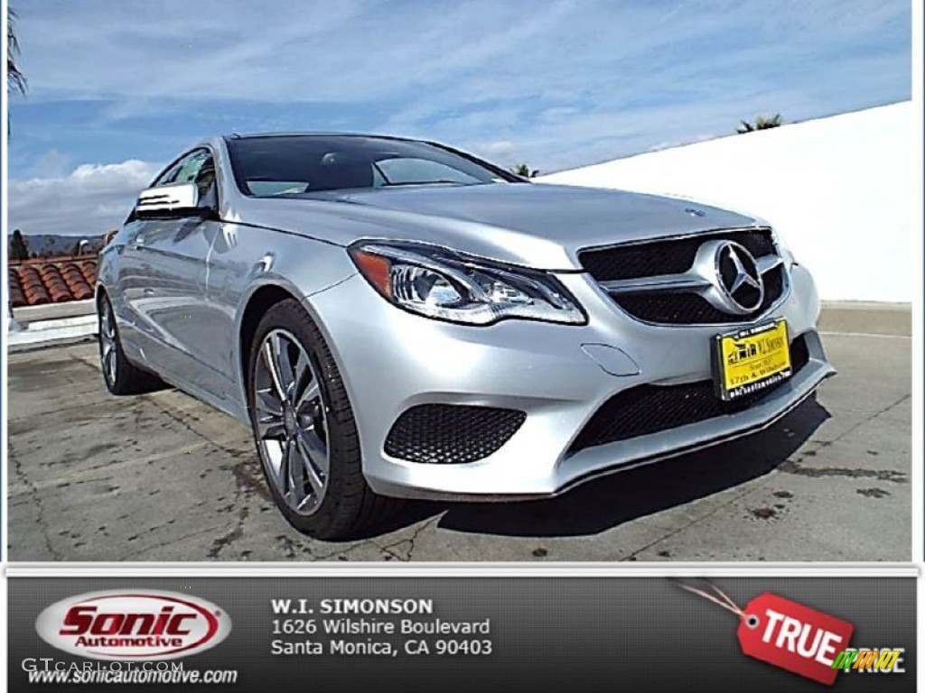 2014 E 350 Coupe - Iridium Silver Metallic / Black photo #1