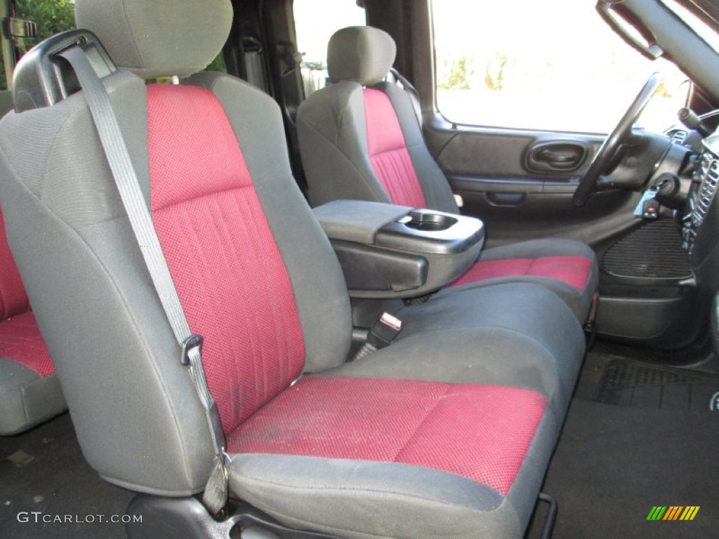 2003 F150 Heritage Edition Supercab - Toreador Red Metallic / Black/Red photo #17