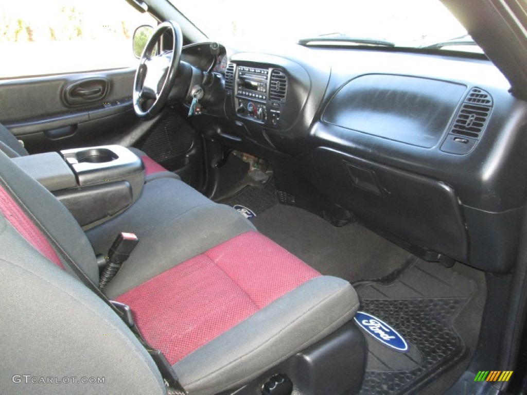 2003 F150 Heritage Edition Supercab - Toreador Red Metallic / Black/Red photo #19