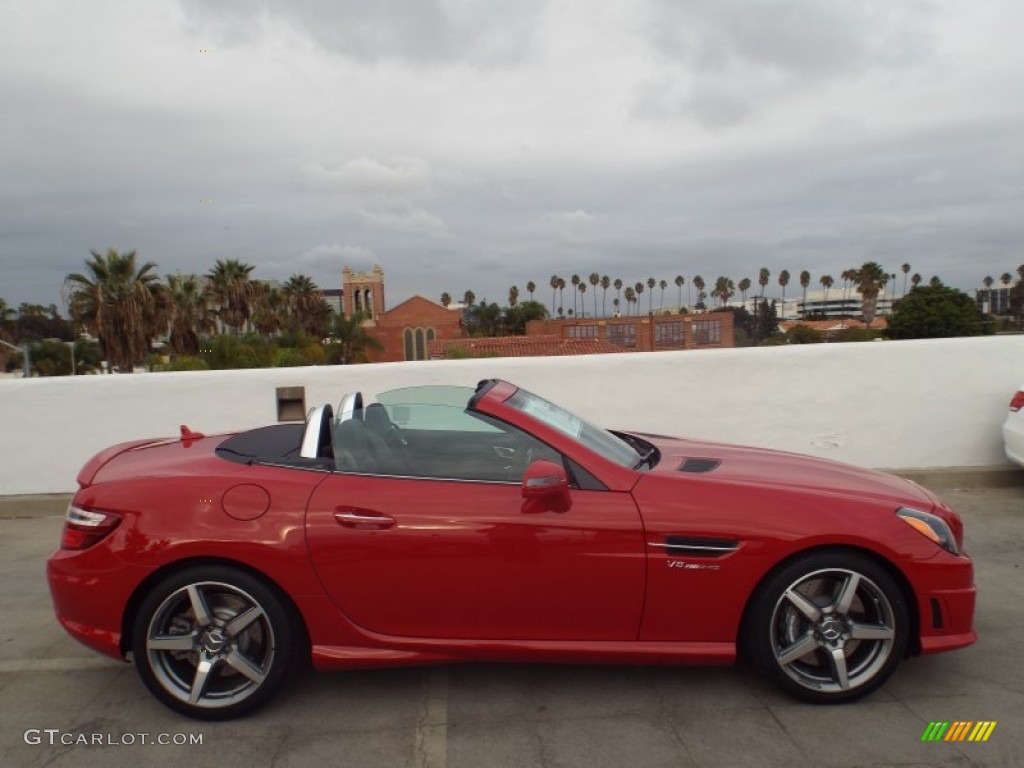 2014 SLK 55 AMG Roadster - Mars Red / Black photo #3